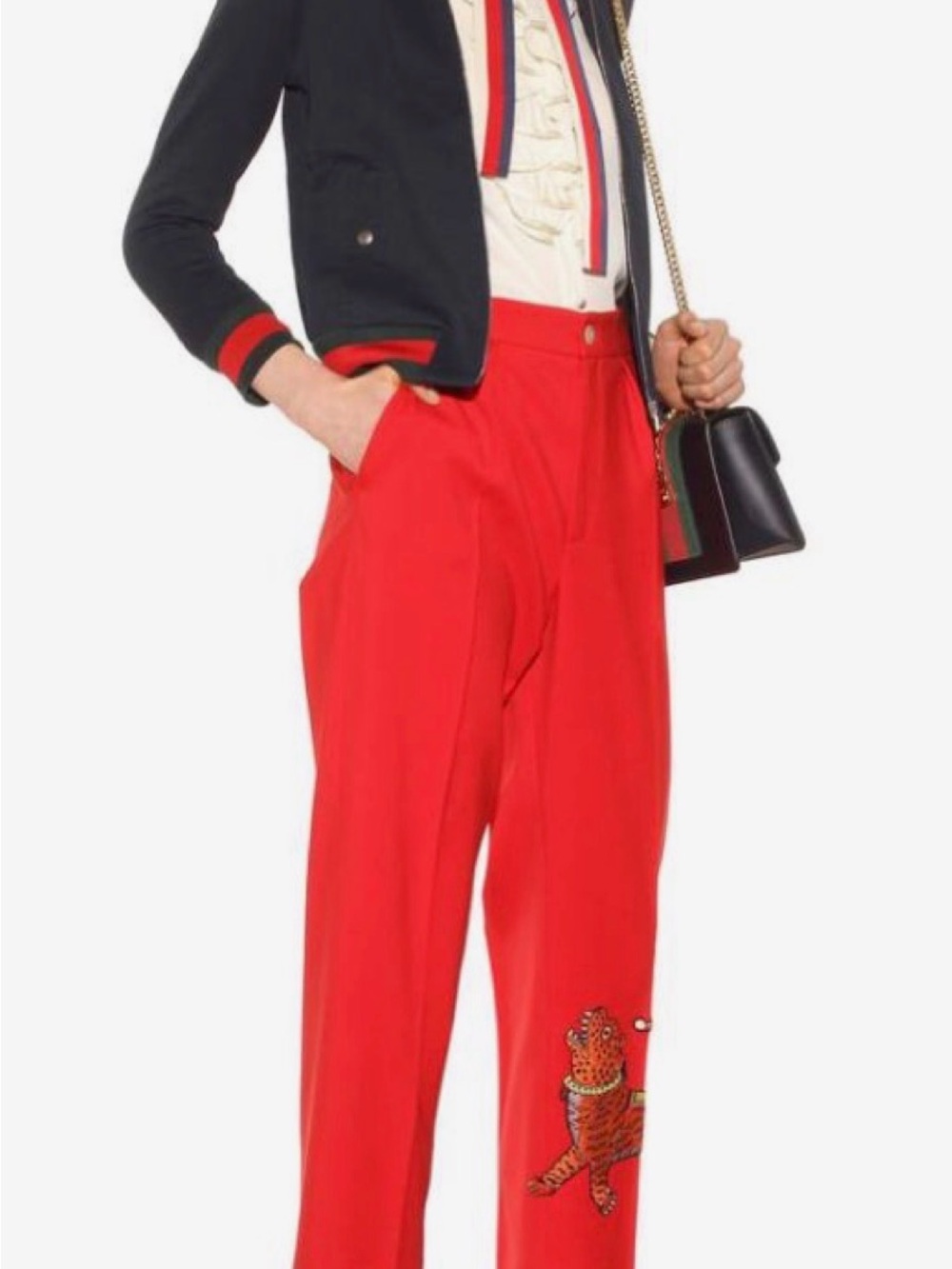 Gucci Wool Straight Leg Pants